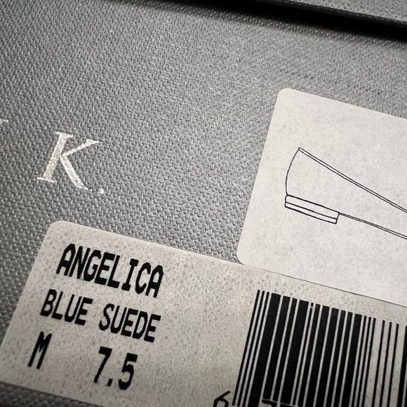 Aquatalia by Marvin K 'Angelica' Leather Suede Blue Bow Flat Shoes $350 - Picture 4 of 11